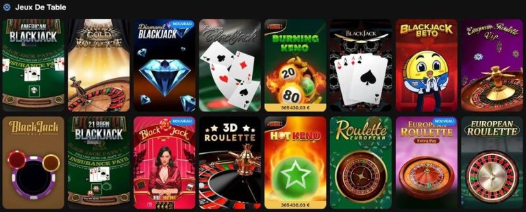 Mr Punter Casino jeux table